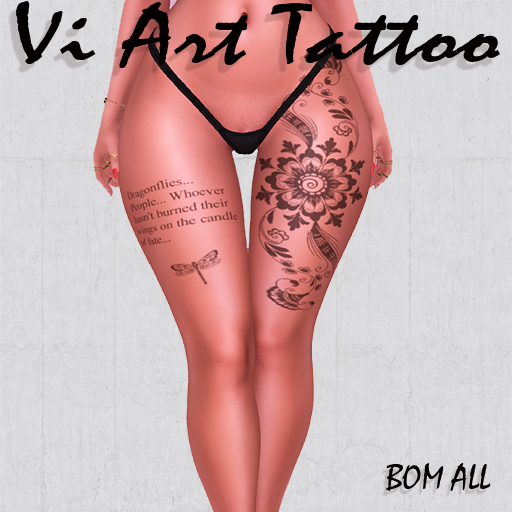 VI ART Tattoo BOM Femeli- dragonfly