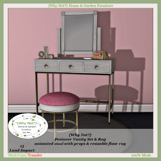 {Why Not?} Peninver Vanity Set & Rug-Boxed