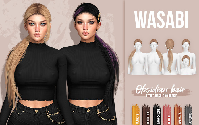 Wasabi // Obsidian Hair - Absolute Pack