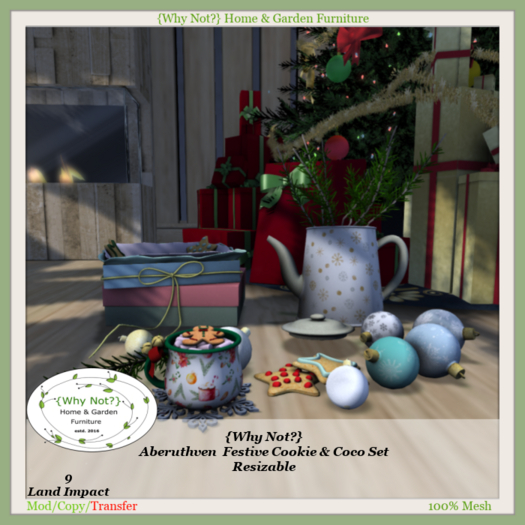 {Why Not?} Aberuthven  Festive Cookie & Coco Set-Boxed