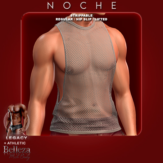Noche. Mesh Wes Tank Grey