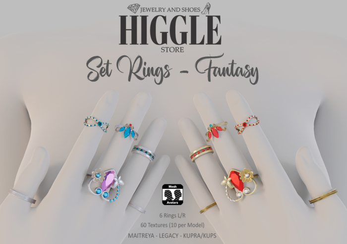 [HIGGLE] Set Rings Fantasy - Fatpack