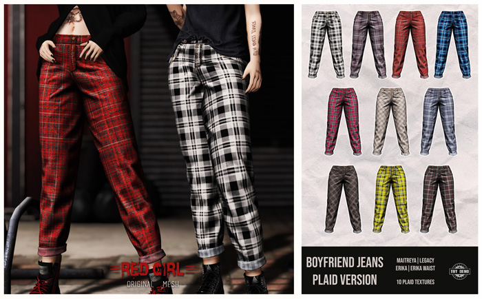 [RED GIRL] Boyfriend Plaid {FATPACK} - [add me]