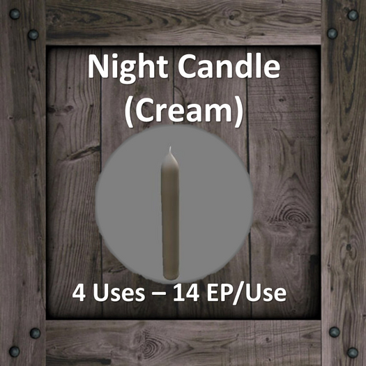 DFS Night Candle (Cream) (DFS - Texture Only)