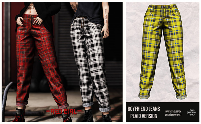[RED GIRL] Boyfriend Plaid 02 - [add me]