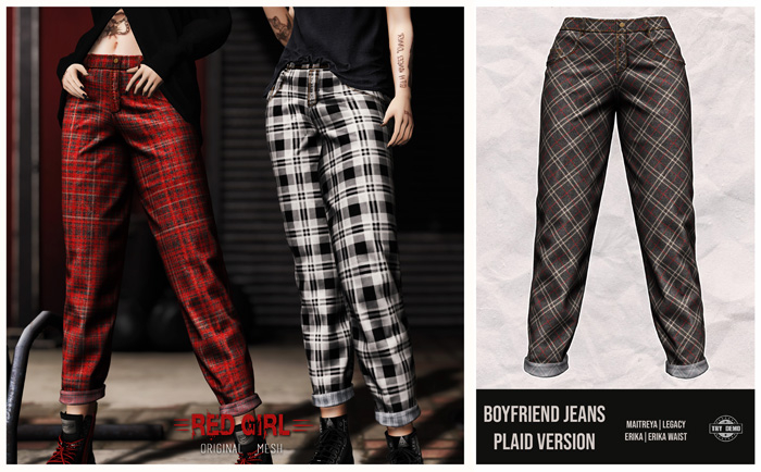 [RED GIRL] Boyfriend Plaid 03 - [add me]