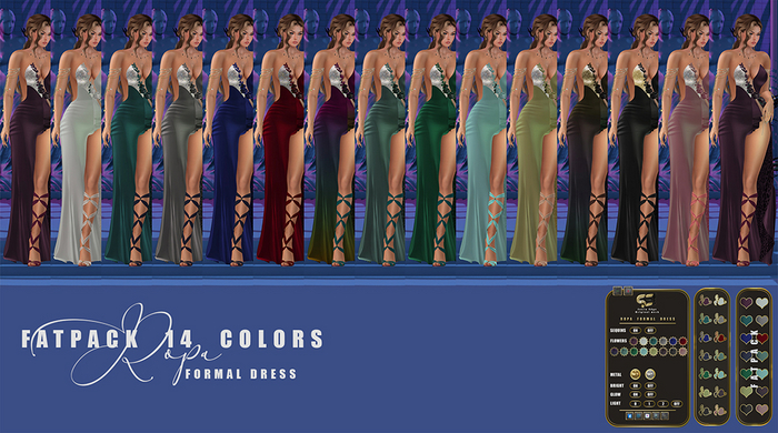Son!a-Edge Ropa Formal Dress/Gown Fatpack 14 colors