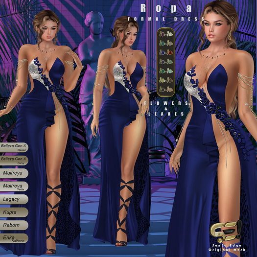 Son!a-Edge Ropa Formal Dress/Gown Royal