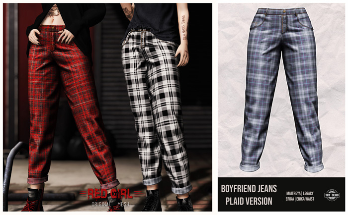 [RED GIRL] Boyfriend Plaid 04 - [add me]