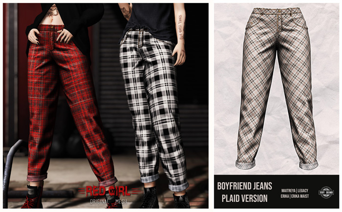 [RED GIRL] Boyfriend Plaid 05 - [add me]