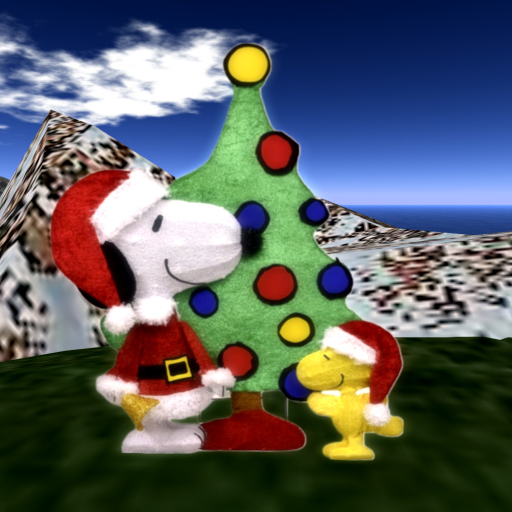 SNOOPYS & WOODSTOCK, CHRISTMAS LAWN DECOR