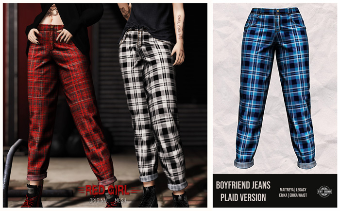 [RED GIRL] Boyfriend Plaid 08 - [add me]