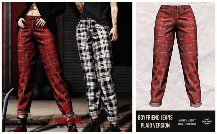 [RED GIRL] Boyfriend Plaid 09 - [add me]
