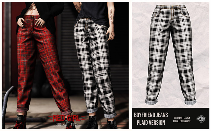 [RED GIRL] Boyfriend Plaid 10 - [add me]