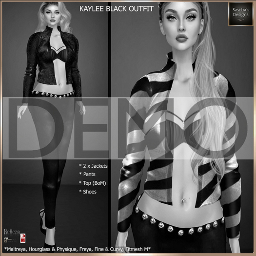 SAS - DEMO Kaylee Black Outfit (MB & FM) 