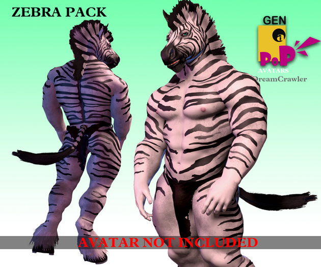 GENaPOP Zebra Pack for GENaPOP Horse