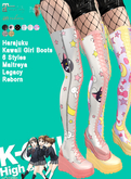KO-H Harajuku Kawaii Girl Boots