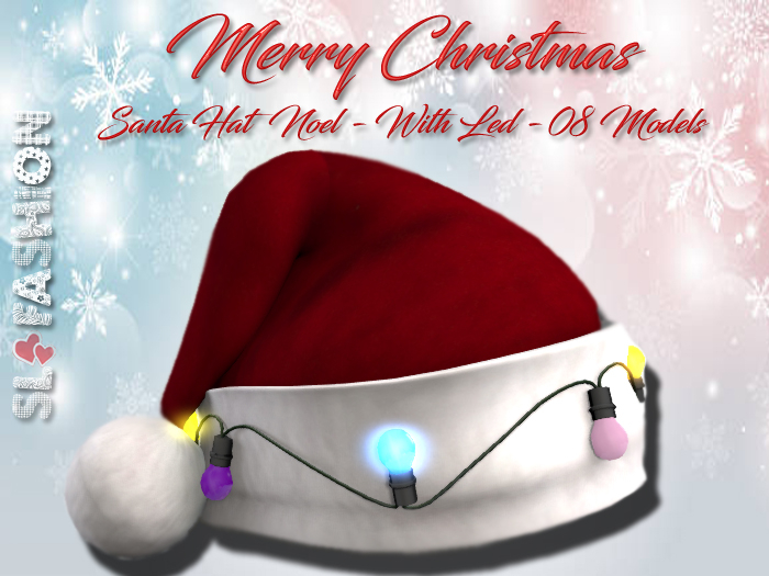 Santa Hat Noel - With Led - 08 Models