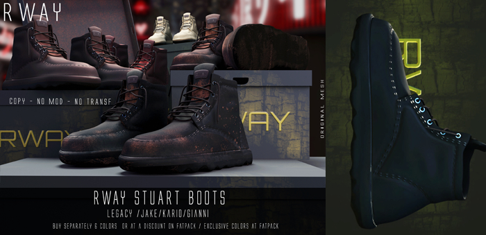 RWAY - Stuart Boots Black