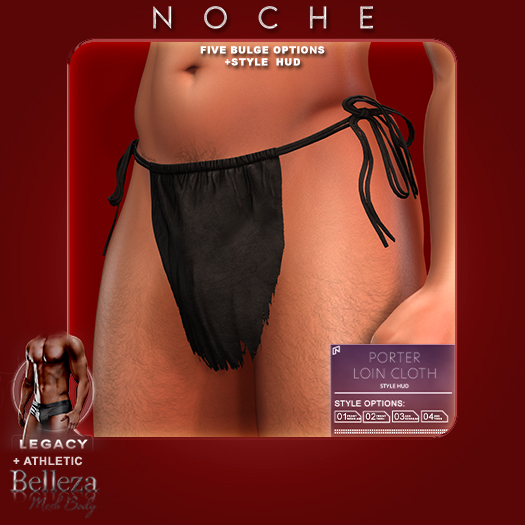 Noche. Porter Loin Cloth Black