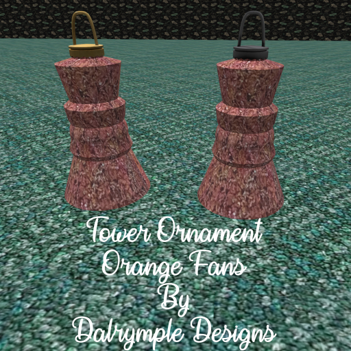 Tower Ornament Orange Fans 