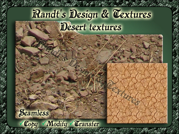 Desert Textures from Randt's Design & Textures - Full permissions