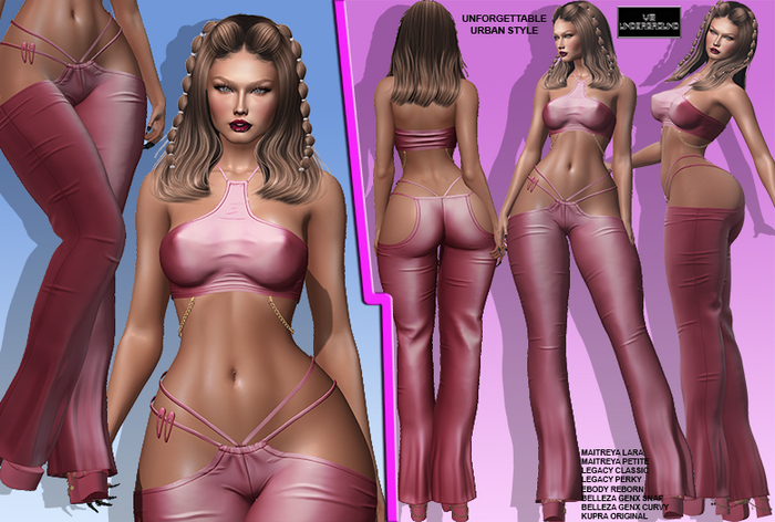 **UNFORGETTABLE PINK COMPLET OUTFIT*