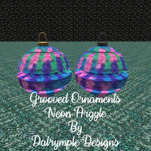 Grooved Ornament Neon Argyle 