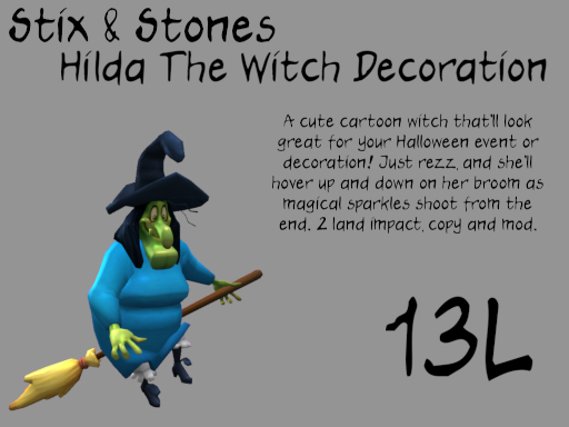 ~S&S~ Hilda The Witch Decoration (add)