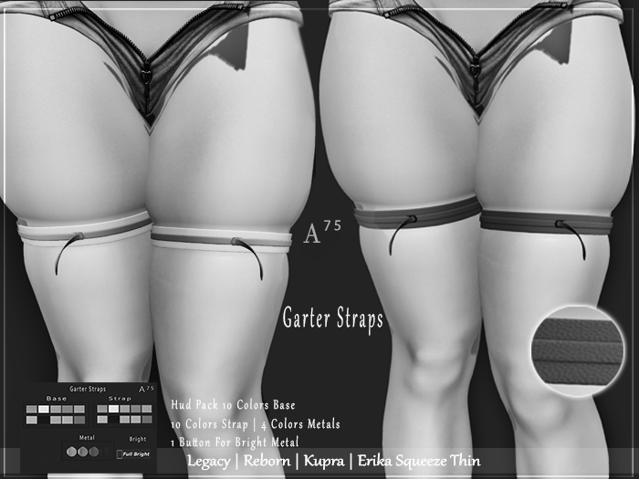 : A75 : Garter Straps Maze Legacy,Reborn,Kupra,Erika D
