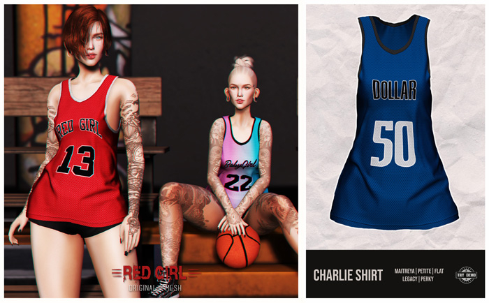 [RED GIRL] Charlie Shirt Dollar - [add me]