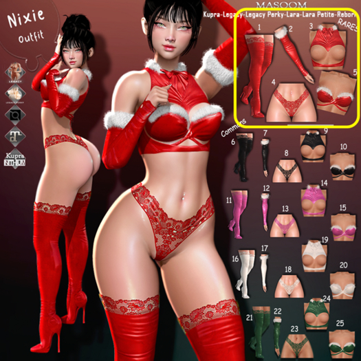 MASOOM Nixie KUPRA Red RARES Set