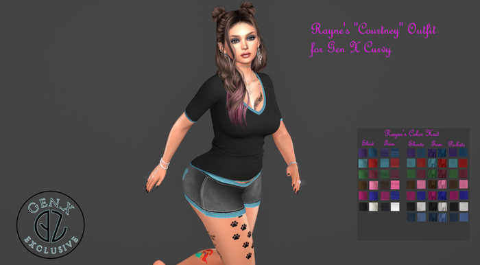 Rayne's Courtney Outfit (Gen X Curvy) 