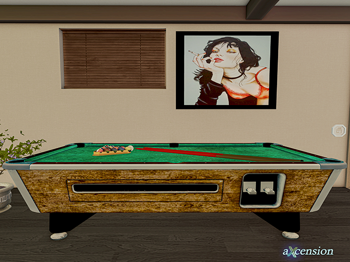 aX: Billiards Table Deco RARE