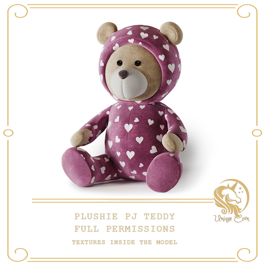 Full Perm Plushie Pj Teddy with AO