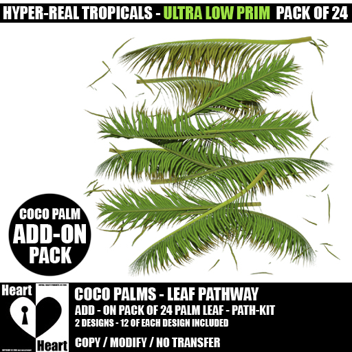 Palms - Coco Palms - Palm Leaf Pathway Kit