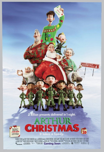 Movie Poster-Arthur Christmas