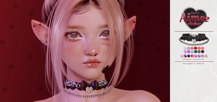 nyaru - aimee choker - grey