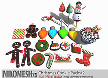 ::NIKOMESH::Full Permission Christmas Cookie Packs#2
