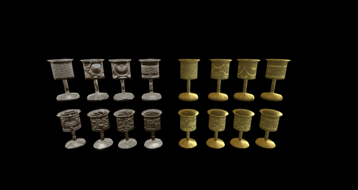 Silver & Gold Drinking Goblets