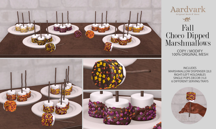 Aardvark : Fall Choco Dipped Marshmallow - Classic Choco