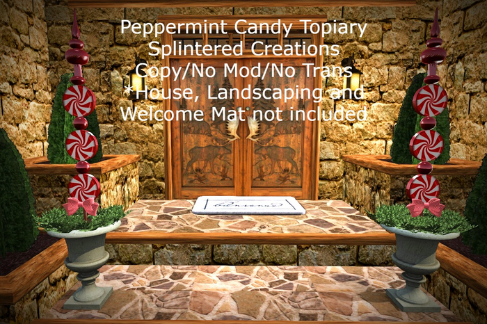 SC: Peppermint Candy Topiary Boxed