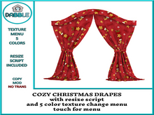DB COZY CHRISTMAS DRAPES  add me
