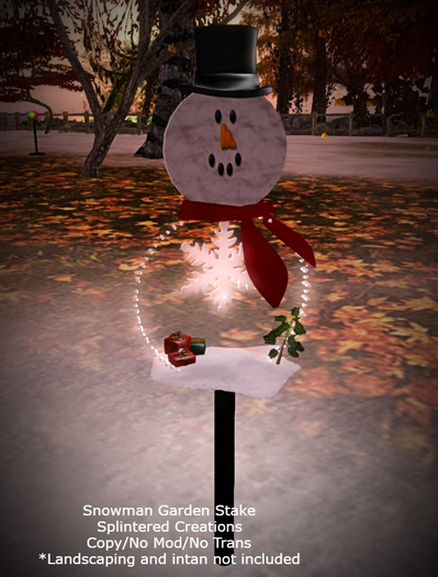 SC: Snowman Garden Stake Boxed