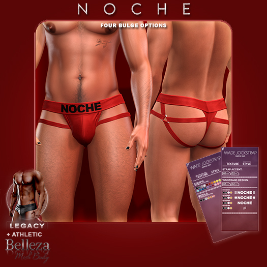 Noche. Wade Jockstrap Red