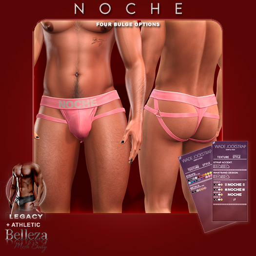 Noche. Wade Jockstrap Pink