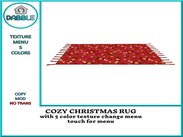 DB COZY CHRISTMAS RUG  add me