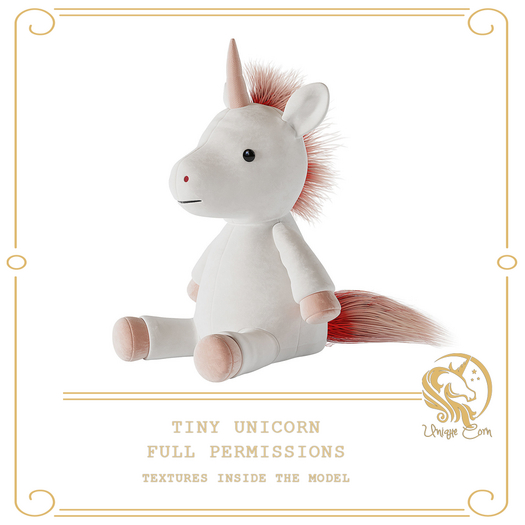 Full Perm Plushie Tiny Unicorn with AO