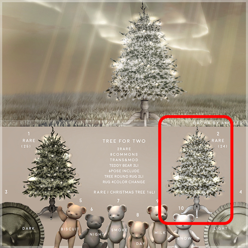 2){anc} tree for two / christmas tree (24) RARE