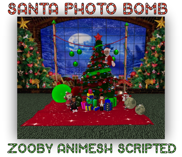 MERCI~ SANTA PHOTO BOMB SCENE